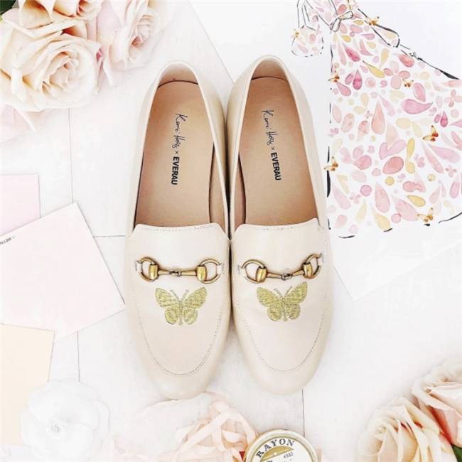 rrie Hess推出Papillon Loafer 蝴蝶乐福鞋AG真人平台app澳洲著名雪地靴品牌EVERAU与时尚插画家Ke(图6)